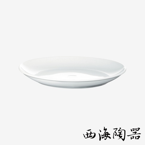 波佐見燒 Common 陶瓷料理盤，24公分，白色，簡約設計，適合各種料理擺盤。