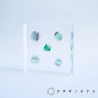 Sola Tile 1.5cm厚切型片狀標本 螢石 (八面體)