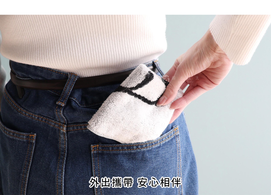 日本桃雪 今治純棉可愛熊貓迷你手帕，外出攜帶安心相伴。