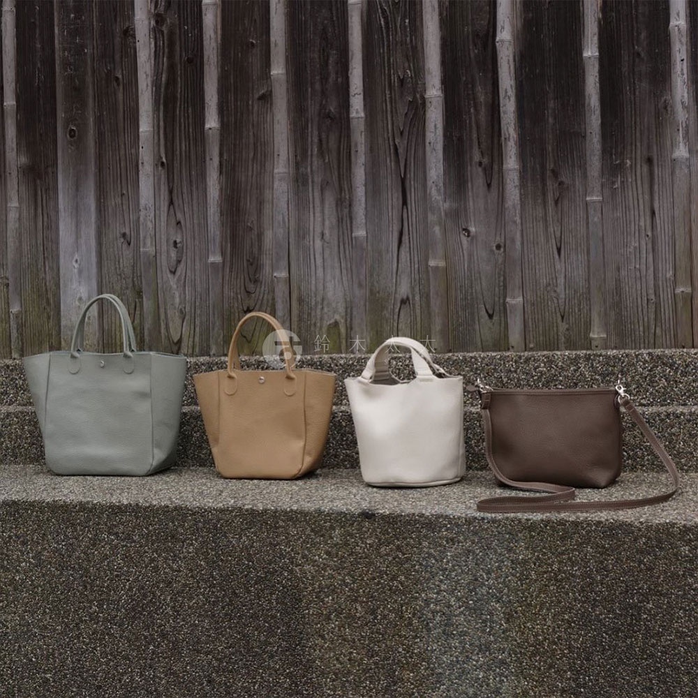 M_京都職人手作單肩手提水桶托特包-9