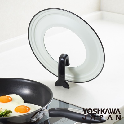 YOSHIKAWA 吉川金屬 可立式強化玻璃鍋蓋 (26-30cm)