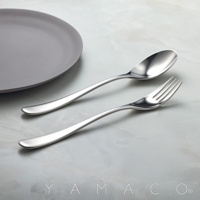 若水系列霧面不鏽鋼晚餐叉匙兩件組