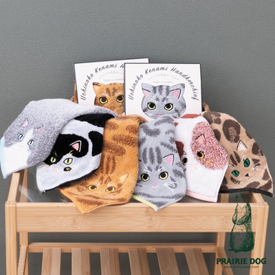 Uchinoko Mate 今治細柔貓感刺繡方巾