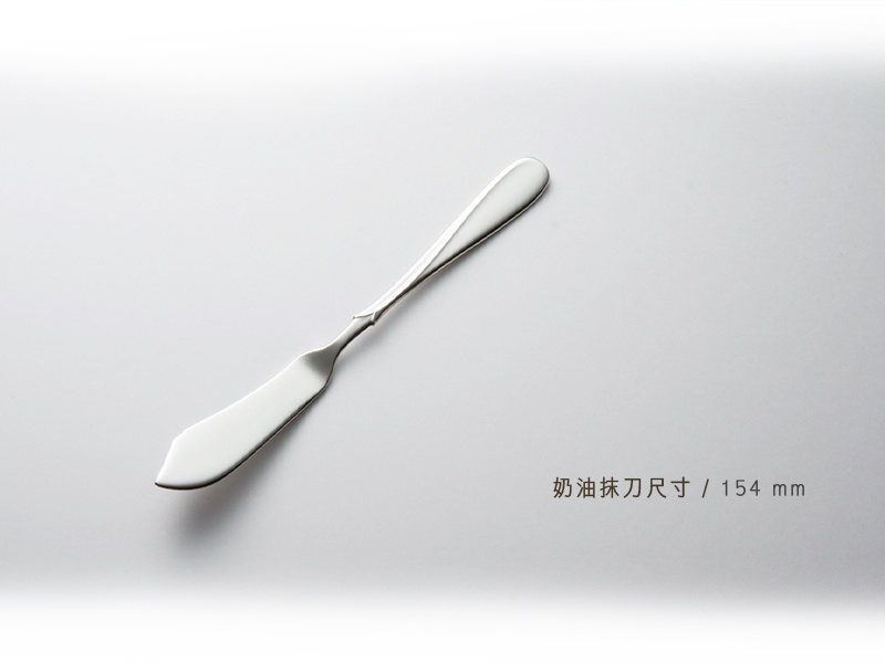 不鏽鋼奶油抹刀，長度154毫米