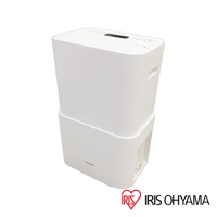 白色IRIS OHYAMA PM2.5空氣清淨除濕機IJC-H120，機身呈長方體，頂部有黑色網狀出風口及操作面板，兩側有提把。