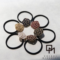 和風水引花結金絲髮圈 (共4色)