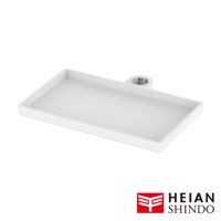 白色直撐款 tatecco TCR 專用置物托盤，由塑膠材質製成，設計簡潔，具有一個可固定於直撐的圓形接口。