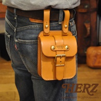 職人手作皮革經典腰袋 E-49 (3種尺寸)