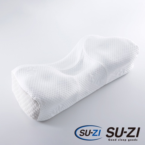 SU-ZI SS快眠止鼾枕二代，白色記憶棉材質，符合人體工學的設計，專為改善睡眠品質和止鼾而打造。