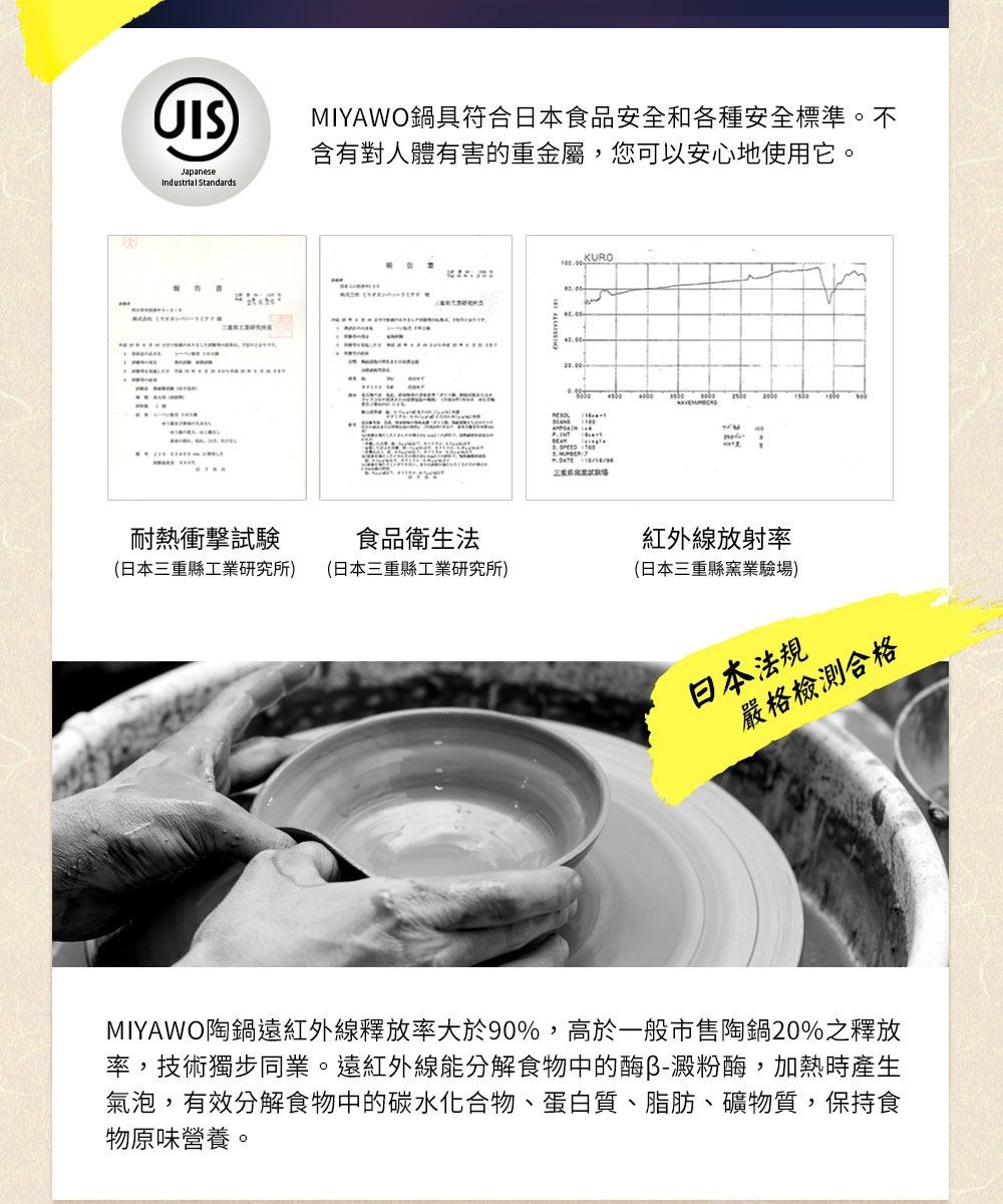 IH系列7.5號耐溫差陶土湯鍋，容量1.8L，圖片顯示一黑色陶土湯鍋，鍋身呈現樸實的質感，手柄為弧形設計。