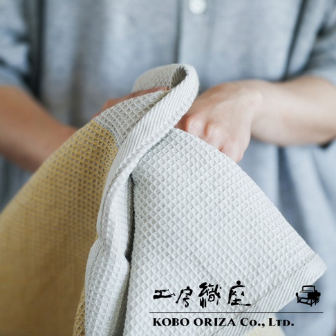 Kobo Oriza Co., Ltd. 工房織座 鬆餅紋雙色拭巾