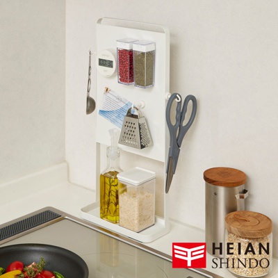 桌上型磁吸廚房收納架 SPL-9WH