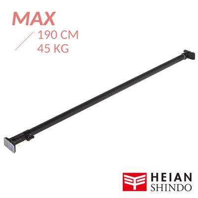 平安伸銅 [最強款]黑桿兩段式強化伸縮桿 RTB-110 ( max 190cm / 45kg )