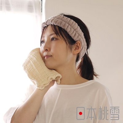 立體褶皺柔綿紗布洗臉巾