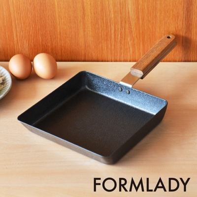 日本FORMLADY 小泉誠 ambai日製原木柄玉子燒鐵鍋-L