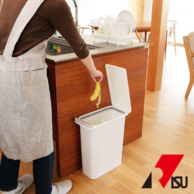 RISU H&H系列防臭按壓式垃圾桶20L (白色)