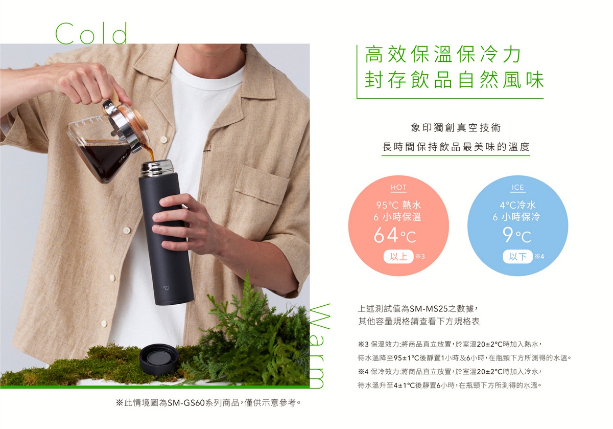 一名男子正在將咖啡倒入一個黑色的 0.25L 不鏽鋼真空保溫保冷杯。杯子具有旋蓋式中栓設計。