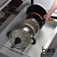 伸縮鍋具收納架