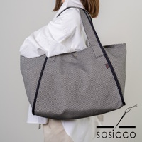 三河木綿刺子織可變形大容量托特包