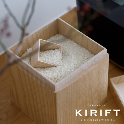KIRIFT 桐木調濕儲米箱 5kg