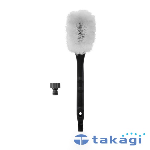 takagi 單鍵式洗車刷，附贈水管接頭