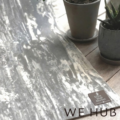 WE HUB 品牌標誌，風格船市空氣橡膠止滑瑜珈墊。