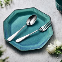 Flora系列不鏽鋼叉匙兩件組