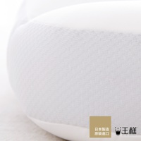 王樣の極夢枕，白色天絲 TENCEL 枕套，具有細緻的網狀紋理。